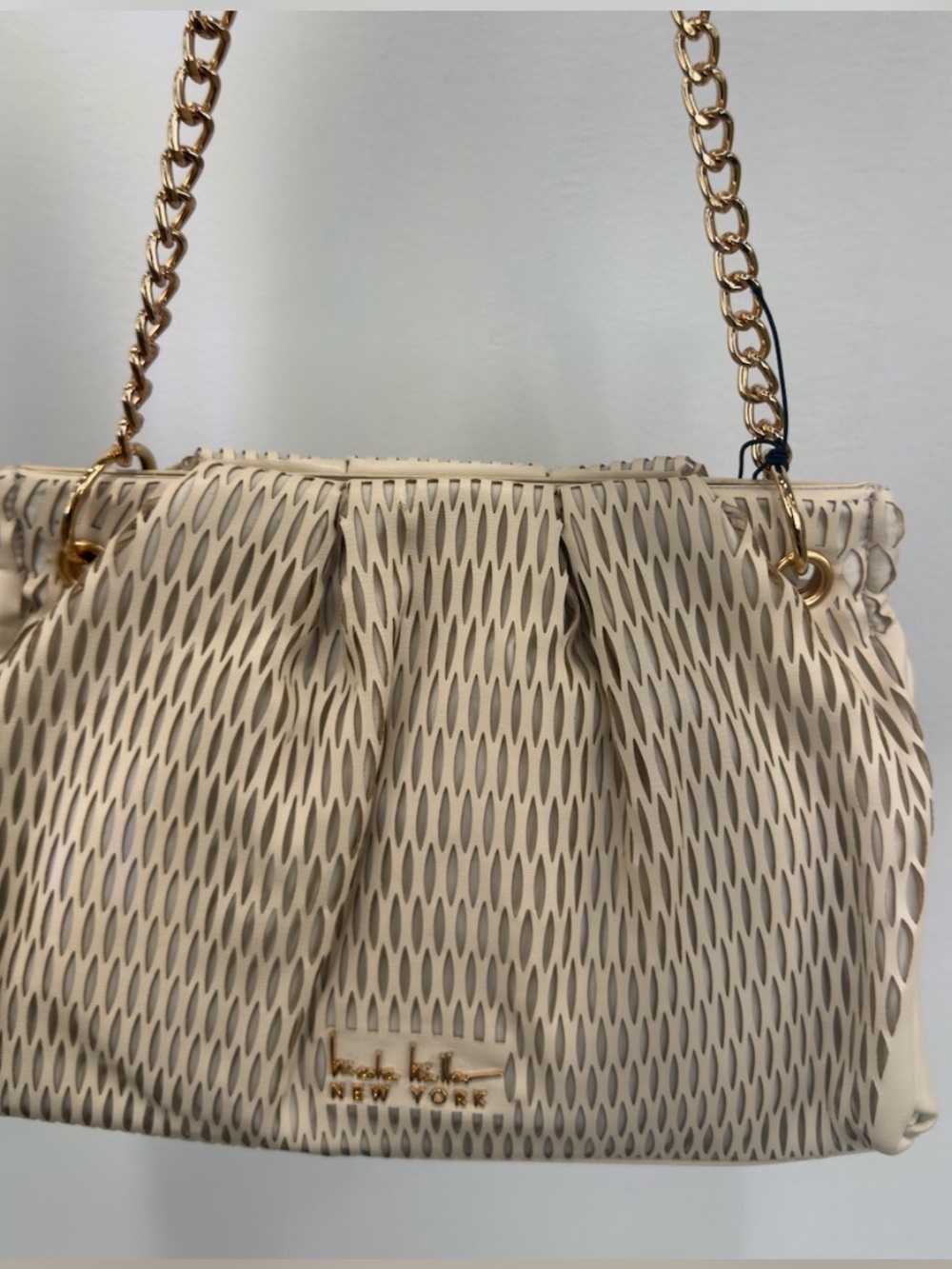 Nicole Miller Laser Cut Shoulder Bag NWT + Free Gift